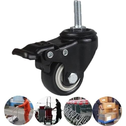 P31E Swivel Caster w/ Screw [Ball Bearing] [Polyurethane]，Caster Wheel [Set of 4] for Furniture [1.5" 2" ]