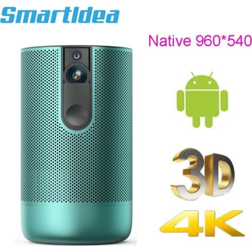 Smartldea D29B native 960*540 HD Projector Android7.1 (2G+16G) 5G wifi DLP Proyector support 4K 3D ZOOM video game Beamer