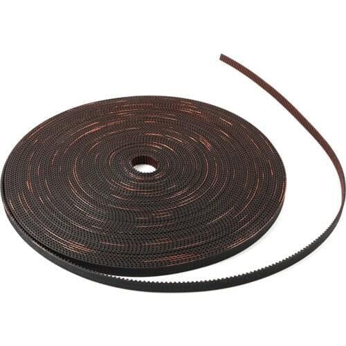 2GT Belt Opened Fiberglass Rubber GT2 Timing Belt, 2GT-6L, Length 1M 2M 5M, Width 6mm
