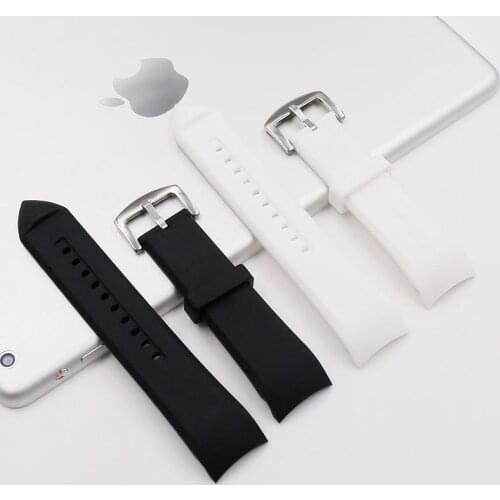 Watch Accessories Mens Fashion Strap For Armani AR5977AR5978AR5985 Silicone Strap Rubber Watch with Pin Buckle 23mm watch band