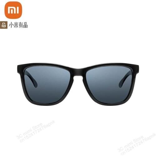 2019 new xiaomi youpin classic box sunglasses TAC polarized box sunglasses pro one-piece nose pad design retro light frame smart