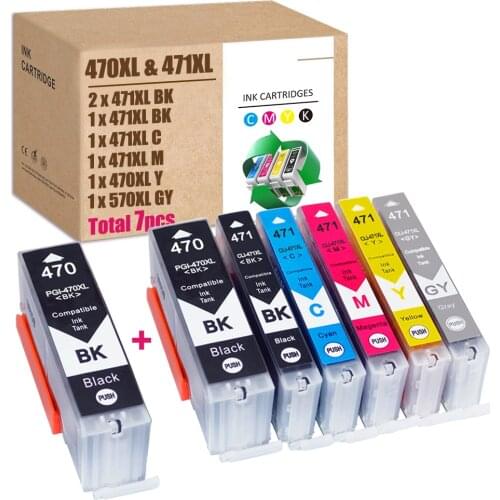 SX For Canon 470XL Ink For Canon 471XL Ink PGI470 CLI471 For Pixma MG6840 Ink Pixma MG5740 Ink Pixma TS5040 Ink Pixma TS6040 Ink