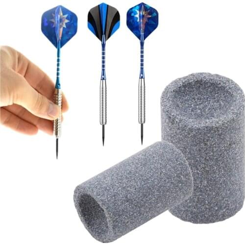 Millstone Steel Tip Point Needle Sharpener Round Professional Darts Sand Stone Sharpening Stone Dart Accessories Sharpener