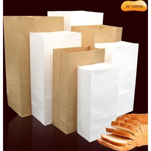 Fine kraft paper bag gift bag wedding candy recyclable takeaway bag baking bag environmentally friendly dry packaging paper bag