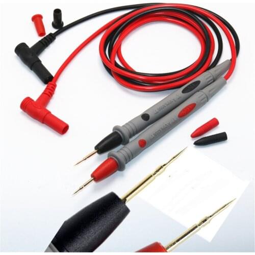 Universal Digital 1000V 10A 20A Thin Tip Needle Multimeter Test Lead Probe Wire Pen Multi Meter Test Probes Thin Tip Needle