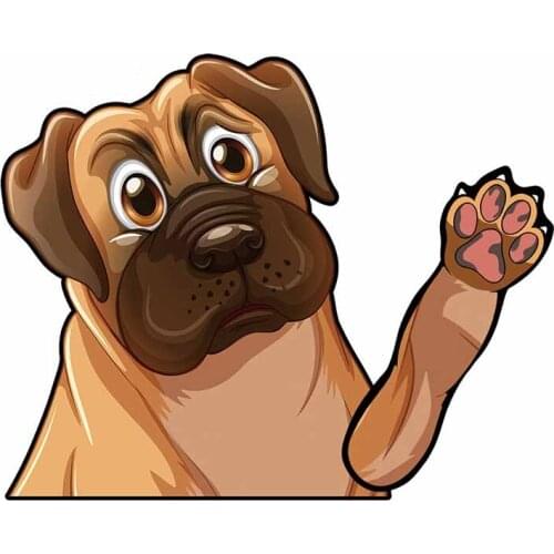 Funny Dog Vinyl Car Sticker Waterproof Occlusion Scratch Decals DIY Accessories for Motorcycle Laptop Windows,13cm*10cm