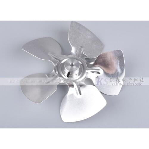 2 pieces Diameter 200mm*38mm Five-leaf bushing High temperature resistant Aluminum alloy Oven motor/fan Axial fan blade