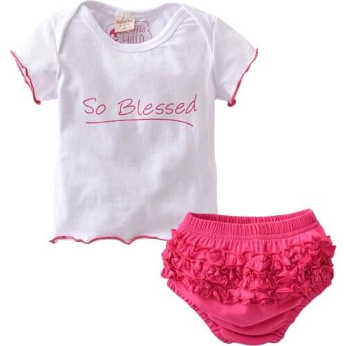 2021 Summer Hot selling baby girl romper cute girl wing tops+shorts newborn toddler baby girl clothes 2pcs/suit Outfits