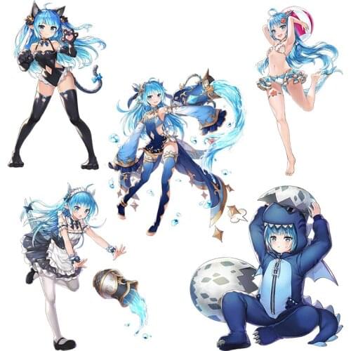 Three Ratels CDM352 Kings Raid Lilia Anime sticker for bike motorcycle auto car laptop Waterproof Vinyl Decal wall stickers