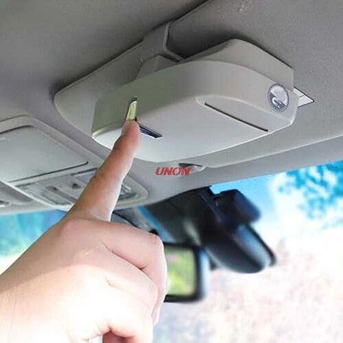 Auto Car Eyeglasses Clip Ticket Card Clamp ABS Car Glasses Cases Car Sun Visor Sunglasses Holder Accessories