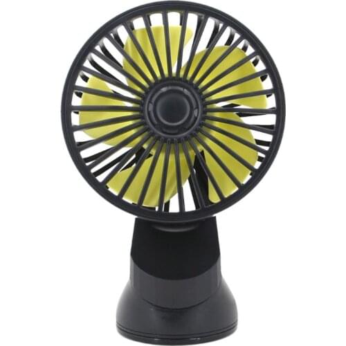 Suction Cup Single Head Car Fan Three Speed Control USB Fan for SUV Boat Office