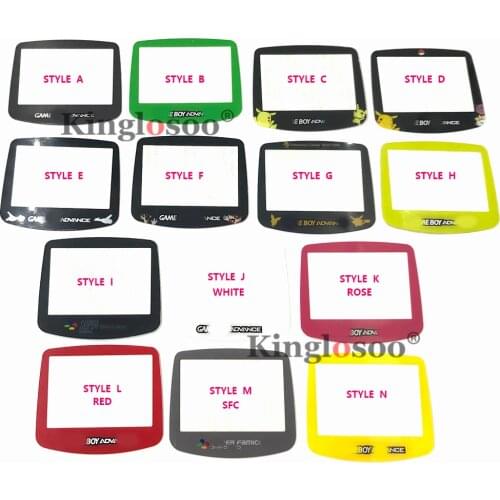 More style White Screen Lens for Game Boy Advance GBA IPS Shell Case Protector Cover