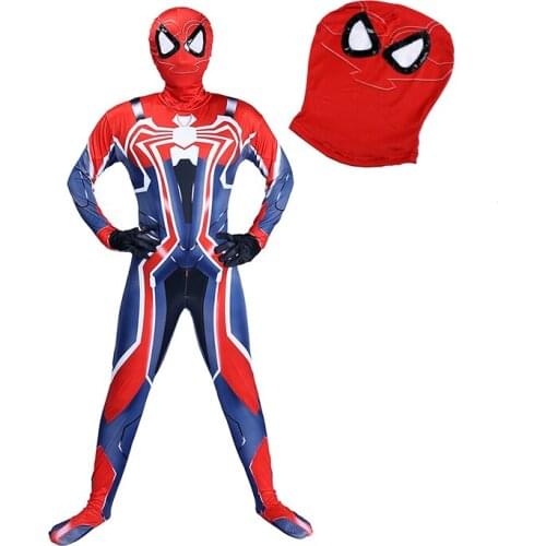 Romper Costume Child Kids Cosplay Costume Halloween Anime Bodysuit and Masks High Quality Red Black Costume