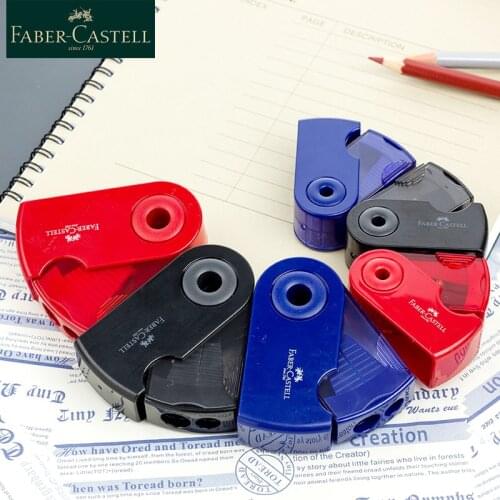 Faber-Castell 1827 Mini Manual Control Pencil Sharpener Single/Double Roles Push Pull Pencil Sharpener For School Supply