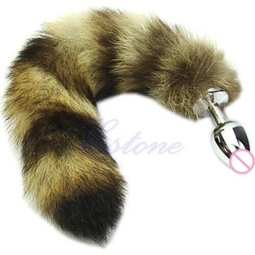 New Sex Funny Adult Love Faux Raccoon Tail Butt Anal Plug Sexy Romance #947