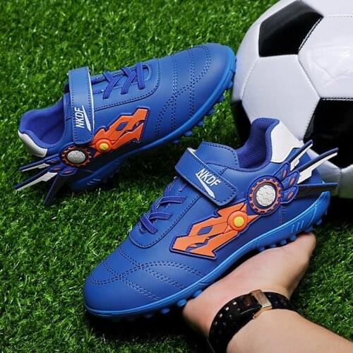 Vinsinw 2021 New Soccer Shoes Kids Boys Girls Students Cleats Training Football Boots Sport Sneakers