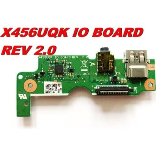 Original For ASUS X456UQK USB AUDIO SD CARD BOARD X456UQK IO BOARD REV 2.0 Tested good free shipping