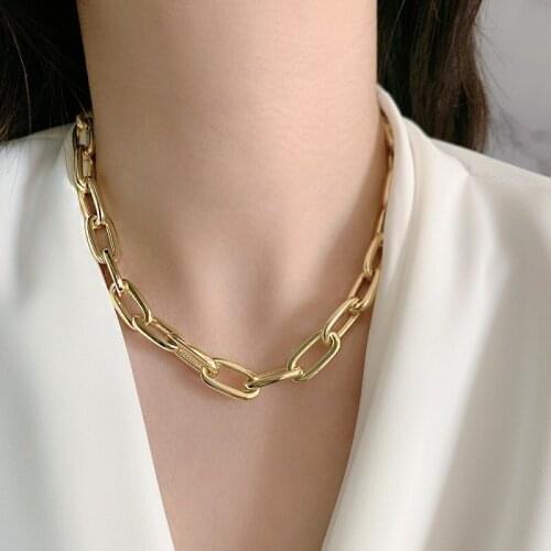 1pcs 18" Necklace 18K Gold Plated popular rosary Chain jewelry necklace