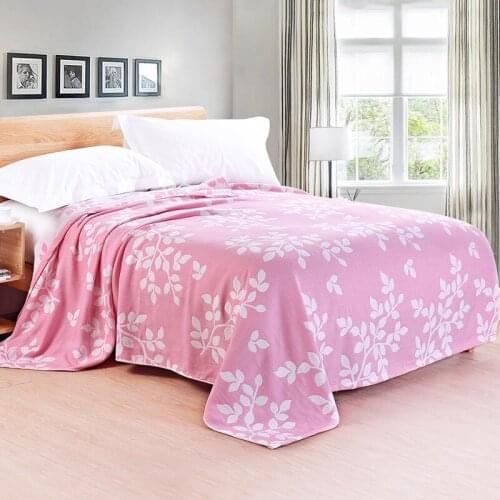 11.11 promotion Pure cotton blanket flat sheet throws air conditioning quilt Queen 220cm*180cm Super cozy soft gauze quilt