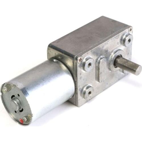 Hot GW370 12V 6rpm Reversible High Worm Geared Motor Torque Turbo DC Motor 35A
