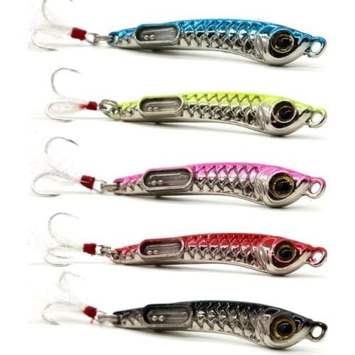Rompin 2017 new design Submarine Jigging Lures Metal Fishing Lures luminous sound Artificial Hard Bait Jig Fishing 10g 15g