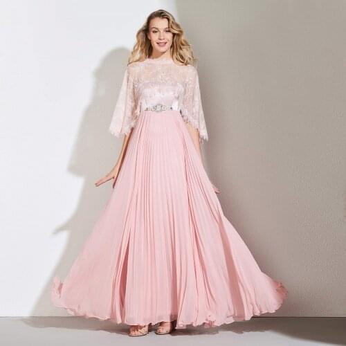 Tanpell with jacket prom dresses dark pearl pink floor length a line dress women formal evening party plus custom long prom gown