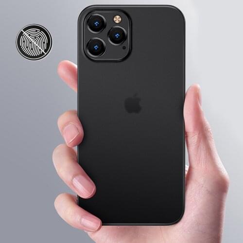 For iPhone 12 Mini 11 Pro Max XS XR X 8 7 6 6S Plus SE2 Ultra Thin Camera Protect All Inclusive Case Matte Hard Shell Cover