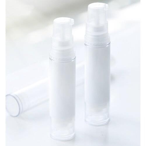 10pcs/lot 5ml/10ml/15ml Transparent/Vacuum Refillable Bottle Plastic Travel bottle ，Clear Airless Lotion Bottle Support wholesal