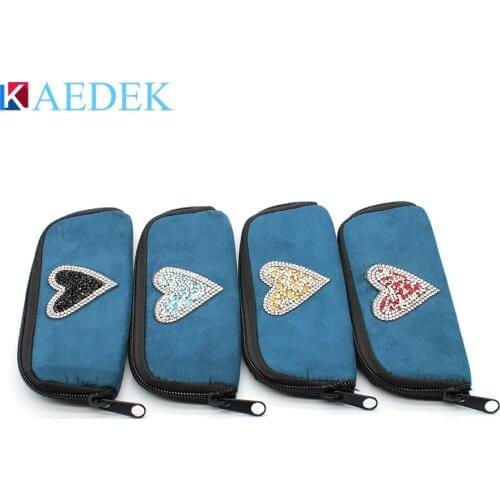 2020 new Unisex Hanging Neck Hanging Neck Folding Magnetic set box portable hanging belt magnetic buckle Leather glasses case