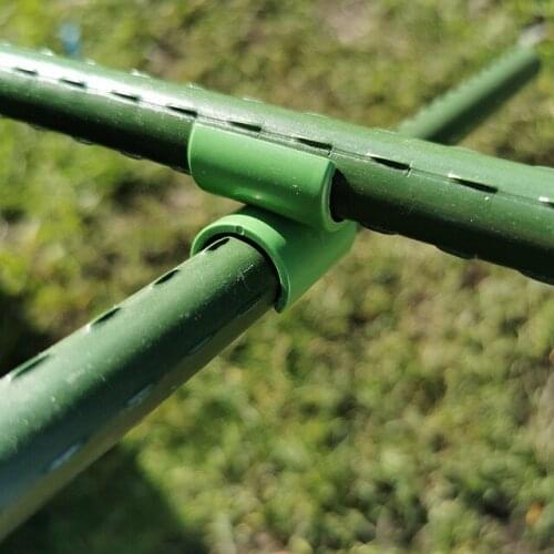 24pcs/set Cross-type Greenhouse Film Buckles 8/11/16/20mm Plastic Fastener Sunshade Net Fixed Clamp For Home Garden Adapters