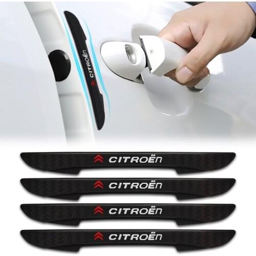 4PCS Bumper Anti-collision Strip Car Door Scratch Protector Sticker For Citroen C4 C1 C5 C3 C6 C5 C8 DS C-ELYSEE VTS Car Styling