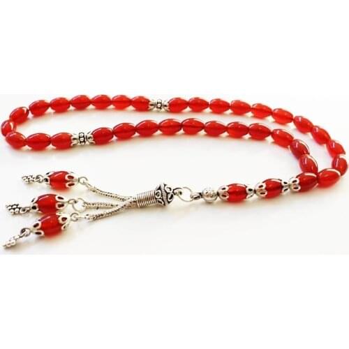 925 Sterling Silver Handmade Rosary with Barley Cutting