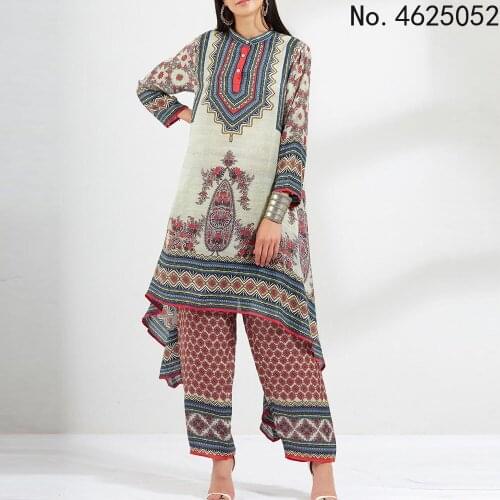 African Dresses for Women Africna Women Long Sleeve Plus Size Printing Dress African Clothes Women S-5XL