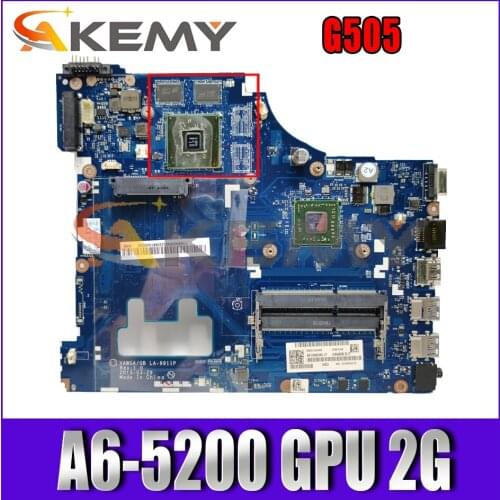 Akemy VAWGA/GB LA-9911P Motherboard For Lenovo G505 Laptop Motherboard CPU A6-5200 GPU 2G DDR3 100% Test