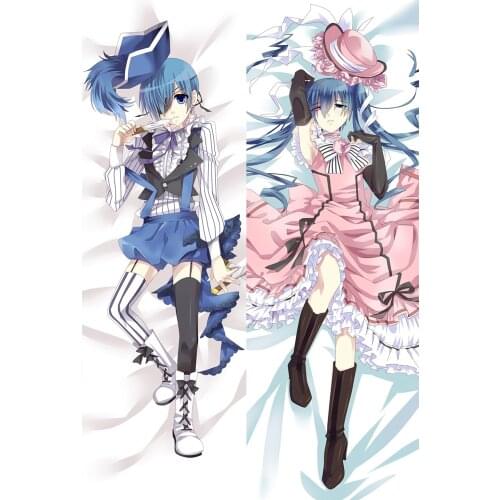 Anime Dakimakura Black Butler Ciel Phantomhive & Sebastian Michaelis Hugging Body Pillow Case Pillow Cover Home Bedding