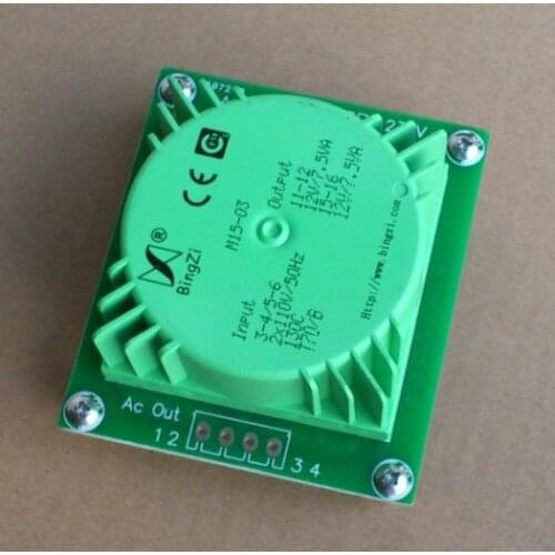 BingZi M15 15VA Ring Printed Circuit Board Welded Sealed Power Transformer 15V-0-15V 15W Toroidal Transformer For Amplifier