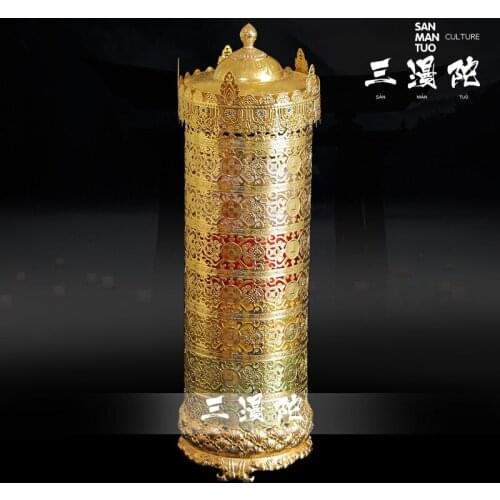 Pure copper electric business method warp wheel Buddhist supplies home decoration warp tube buddhist supplies