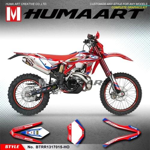 HUMAART Self Adhesive Sticker Kit Race Graphics Motorcycle Deco for Beta 250 300 350 390 430 480 RR 2013 2014 2015 2016 2017