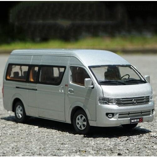 Diecast 1:24 Scale Foton Monpark Commercial Vehicle Classic Bus Alloy Simulation Car Model Collection Decoration Gifts Hot Toys