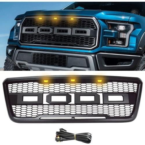For F150 Grill Mesh For F150 2004 2005 2006 2007 2008 Modified Front Bumper Mesh Cover Grills Grille For Trims Racing Grill
