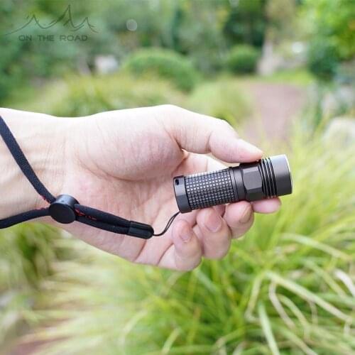 ON THE ROAD i3 Zoom Flashlight LED Flashlight Focusing Torch Rechargeable Flashlight keychain UltraBright Portable mini zoom
