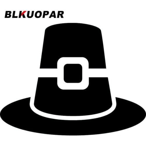 BLKUOPAR for Pilgrim hat silhouette Decals Vinyl Material Car Stickers Laptop Waterproof Skateboard Sunscreen Funny Decoration