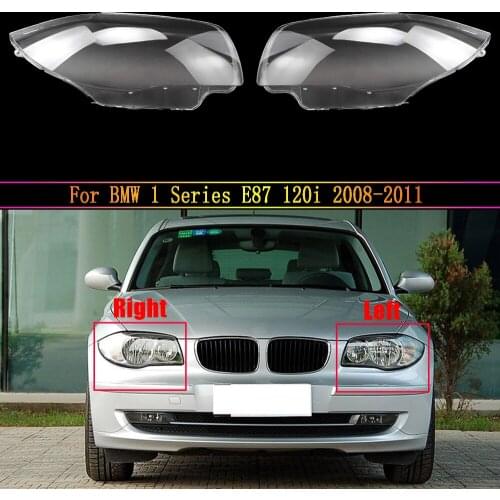 Car Headlight Lens For BMW 1 Series E87 120i 2008 2009 2010 2011 Car Headlamp Cover Replacement Auto Shell Cover