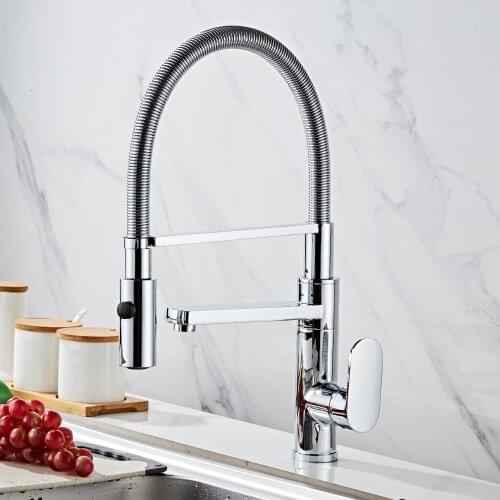 Purified Kitchen Faucet 360 Degree Rotation Hot Cold Water Deck Mounted Pure Water Chrome Filter Sinks Mixer Tap