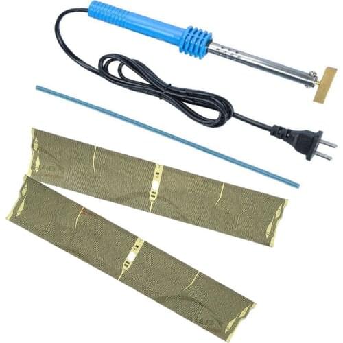 Qianyinuo 2pcs Flat Cable For BMW E38 E39 E53 X5 M5 MID Radio LCD Pixel Display Repair& 1set Soldering T-Iron 40W 220V