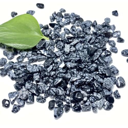 Natural Snowflake Obsidian Crystal Gravel Gemstone Crystal Stones Mineral Specimen Natural Quartz Crystals Aquarium Decoration