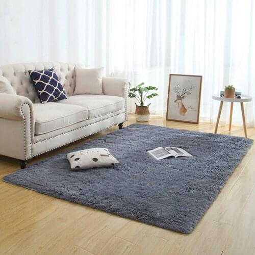Modern Super Soft Rectangle Carpet Mat Fluffy Rugs Anti-Skid Shaggy Area Rugs Livingroom/Bedroom carpets Home