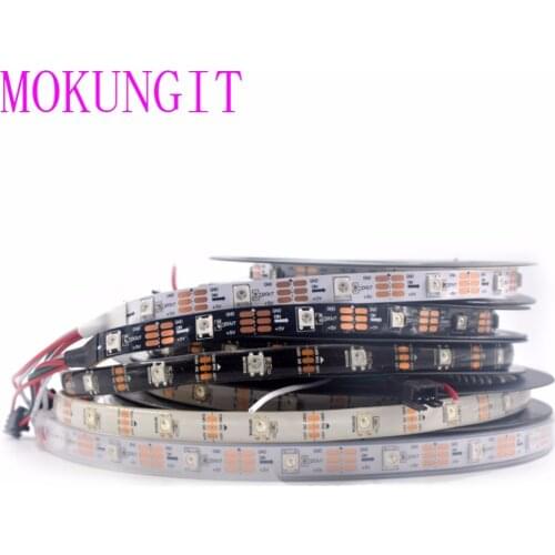 16.4Ft 5M WS2812B SK6812 30Pixels/m 150 Pixels Programmable Individual Addressable LED Strip Light WS2811 Built-in 5050 RGB DC5V