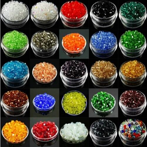TianBo Hot~~ 4mm 1000pcs/lot Bicone 5301 Austrian crystals beads Loose Spacer Glass Bead for DIY Jewelry Making U pick colors