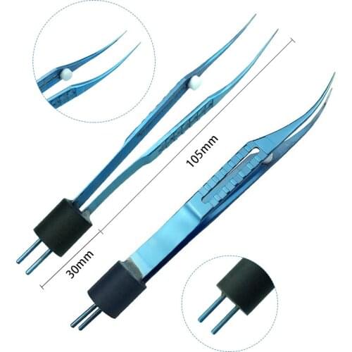 Titanium alloy ophthalmic tweezer Bipolar Forcep ophthalmic eye instrument
